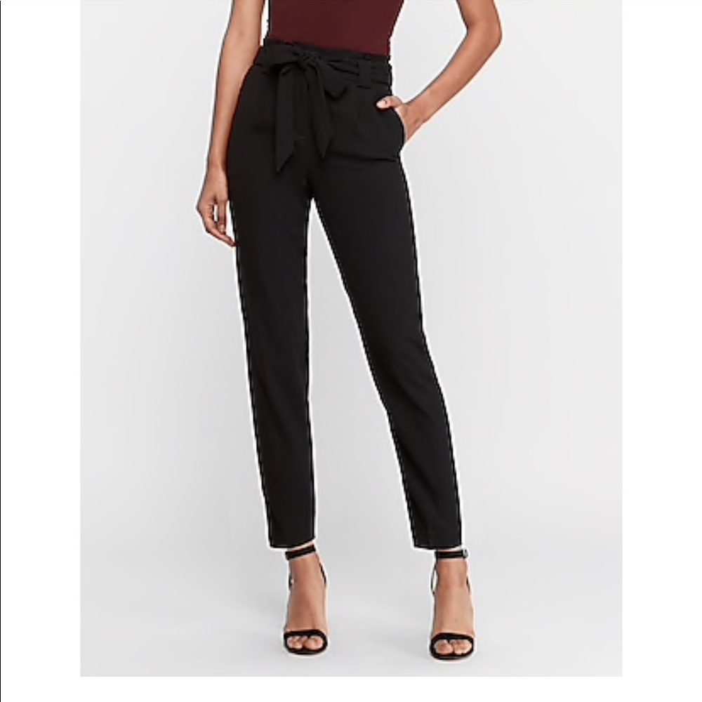 Express high waisted sash pants